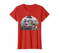 Personajes de Terror para niños - Halloween Divertido Camiseta, Mujer, Rojo, 3XL