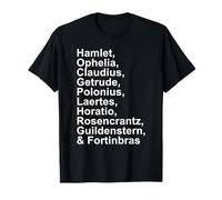 Personajes de William Shakespeare Hamlet Shakespeare Camiseta