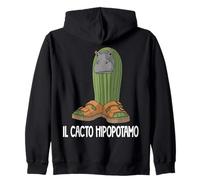 Personajes Italianos Brainrot Il Cacto Hipopotamo Sudadera con Capucha