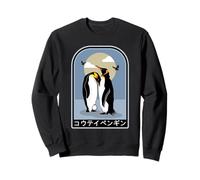 Personajes Kanji japoneses de pingüinos emperador Sudadera