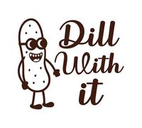 Personajes peculiares de Pickles con ilustraciones de pepinos encurtidos Calcomanías de pared de vinilo 41x48cm Se puede modificar y añadir información Café