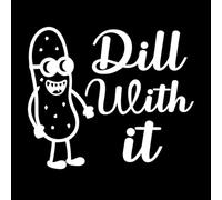 Personajes peculiares de Pickles con ilustraciones de pepinos encurtidos Calcomanías de pared de vinilo 49.2x57.6cm Incluye kit de película de transferencia Blanco