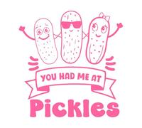 Personajes peculiares de Pickles con ilustraciones de pepinos encurtidos Pegatinas artísticas de vinilo 67.2x68.6cm Vinilos para ventanas Rosa