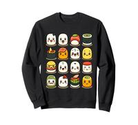 Personajes Sushi Kawaii tiernos diseño Comida Japonesa Sudadera