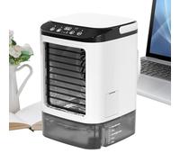 Personal Air Conditioner - Mini Desktop Cooler, 3 Speeds Silent Air Cooling Device With Spray Humidification, Colorful LED Light Fan | For Desk Office Home Car Outdoor Indoor Travel Rv Garage Dorm
