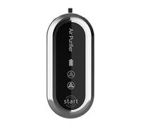 Personal Air Purifier, Portable Tiny Air Ionizer Necklace, ABS, Stainless Steel Material, Wearable Ionizer Eliminates Pollen, Particles, Dust for Outdoor and Travelling, 12.5x9.5x2.5cm
