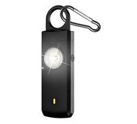 Personal Alarm - 130dB Loud Siren Keychain with LED Light, Type C Rechargeable Safety Device, Ideal for Running, Walking, Travel, and Outdoor Protection, 1.14x0.63 Inches