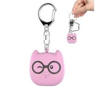 Personal Alarm Keychain | 4.7x4.3x2.3cm High Decibel Security Alarm ABS Rechargeable 60mAh Outdoor Safety Device for Women Kids Portable Emerğency Siren Light 6H 40Min Alert!