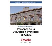 Personal de la Diputación Provincial de Cádiz. Temario común y test (FONDO)