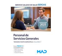 PERSONAL DE SERVICIOS GENERALES SERGAS TEMARIO PARTE ESPECIFICA VOLUMEN 1
