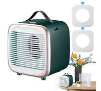 Personal Desk Fan, Portable Small Bedroom Cooling Fan with Strong Airflow, ABS Stylish Portable Accessories for Dormitory, Commute, Car, Home, and Outdoor Use, 6.3x5.51x6.5 Inches