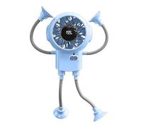 Personal Desktop Desk Fan - 3-Speed Quiet Blower | Portable Rechargea