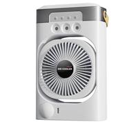 Personal Desktop Fan, 3 Speed Air Circulator with 7 Color Night Light