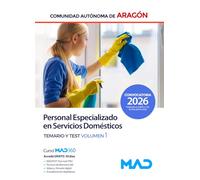 PERSONAL ESPECIALIZADO SERVICIOS DOMESTICOS VOL. 1 Y TEST ARAGON 2026