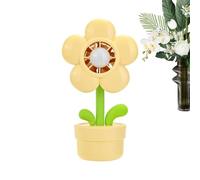 Personal Fan | 3-Speed Settings Ventilator - Flower Pot Shape Adjustable USB Rechargeable Night Light Small Electric Fan,for Kids, Adults, Students, Camping, Beach, Outdoor, Kitchen, Dorm
