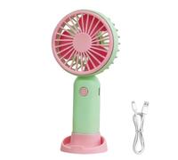 Personal Fan 3-Speed USB Rechargeable Low-Noise This Pocket Siz Mini Blower