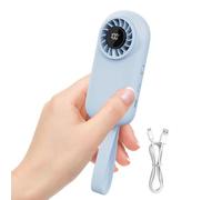Personal Fan - LED Display USB Rechargeable, Outdoor Handheld Cooling Fan