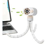 Personal Fan Stroller - Cooling Clip On Fan | Flexible Neck Design with Quiet USB Powered Airflow, Secure Clamp Mount, Portable Cooling Device for Strollers and Travel