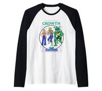 Personal Growth Alien Sarcastic Retro Funny Adult Humor Camiseta Manga Raglan