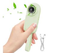 Personal Handheld Fan - USB Rechargeable Air Blower, LED Display Air Cooler