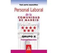 Personal Laboral De La Comunidad De Madrid. Grupo Ii. Fisioterape Utas