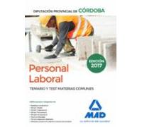 Personal Laboral De La Diputación Provincial De Córdoba. Temario Y Test Materias Comunes