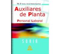 Personal Laboral De La Diputación Provincial De Soria. Auxiliares De Planta (temario Y Test De Materias Específicas)