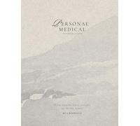 Personal Medical Information Organizer and Notebook, 8"x11", History Tracker, Health Records