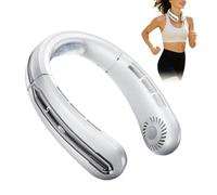 Personal Neck Fan, 5 Speeds Rechargeable Bladeless Wind Blower, 360 Degree