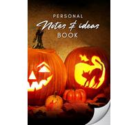 Personal Notes and Ideas Book Halloween Cover - Paperback Notebook with Lined Pages - 6 x 9 inches/120 pages - Project 101 and Beyond