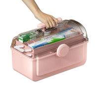 Personal Pill Organizers, Kitchen Pill Storage, Multi Layer Medicine Organizer, Daily Medication Organizer, Storage Box Medicine Box with Portable Handle for Home Bathroom Kitchen