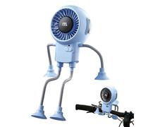Personal Portable Desk Fan - Robot Shape Travel Fan, Rechargeable USB Handheld Fans, 3-Speed Powerful Airflow Cooling | Small Desktop Air Circulator for Office Home Dorm Camping Beach Picnic Backpacki