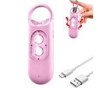 Personal Safety Alarm - Security Siren, 130dB Travel Safety Alert Alarm with Strobe Light for Elderly Students Wife Girls Kids Sister Senior College Outdoor Night Protection