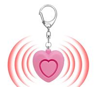 Personal Safety - Heart Shaped Security Device, Portable Alarm Keychain with LED Light, ABS Material for Protection, Self-Defense Safety Tool, Personal Alarm for Women Kids Elderly