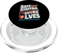 Personal Seguro Salva Vidas Enfermeras Huelga Apoyo a la atención médica PopSockets PopGrip para MagSafe