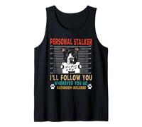 Personal Stalker Dog Pit Bull I Will Follow You Dog Lover Camiseta sin Mangas