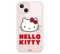 Personalaizer Carcasa Flexible Transparente, Compatible para iPhone 16 con Dibujo del Logo de Hello Kitty