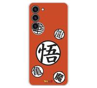 Personalaizer Funda Compatible con Samsung Galaxy S24 Plus de Silicona TPU Flexible Transparente con Diseño de Dragon Ball Z - Simbolos
