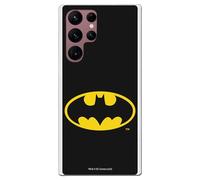 Personalaizer Funda Oficial Batman Compatible con Samsung Galaxy S22 Ultra - Carcasa de Silicona TPU Flexible Transparente - Diseño Logo Clásico