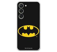 Personalaizer Funda Oficial Batman Compatible con Samsung Galaxy S24 - Carcasa de Silicona TPU Flexible Transparente - Diseño Logo Clásico