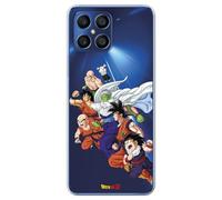 Personalaizer Funda Oficial Compatible con Huawei Honor X8 4G con diseño de Dragon Ball Z Multipersonajes Goku Piccolo Krillin Ten Shin Han - Carcasa Silicona TPU Flexible Transparente