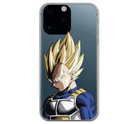 Personalaizer Funda Oficial Dragon Ball Z Vegeta Super Saiyan - Carcasa Silicona TPU Flexible Transparente para iPhone 14 Pro MAX - Diseño Impreso