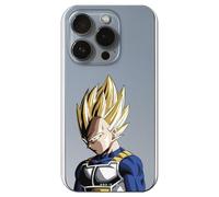 Personalaizer Funda Oficial Dragon Ball Z Vegeta Super Saiyan - Carcasa Silicona TPU Flexible Transparente para iPhone 14 Pro - Diseño Impreso