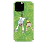 Personalaizer Funda Oficial Rick y Morty - Carcasa Compatible iPhone 15 Pro MAX de Silicona TPU Flexible Transparente - Diseño Fondo Ácido