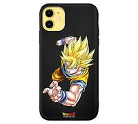 Personalaizer Funda Original Compatible con iPhone 11 Negro con un diseño de Dragon Ball Z Goku SS1 Special
