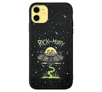 Personalaizer Funda Original Compatible con iPhone 11 Negro con un diseño de Rick y Morty UFO