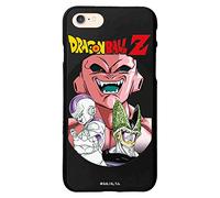 Personalaizer Funda Original Compatible con iPhone 7-8-SE 2020 - SE 3(2022) Negro con un diseño de Dragon Ball Z Freeza Cell y Buu
