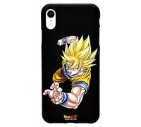 Personalaizer Funda Original Compatible con iPhone XR Negro con un diseño de Dragon Ball Z Goku SS1 Special