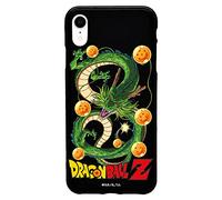Funda Original Compatible con iPhone XR Negro con un diseño de Dragon Ball Z Shenron y Bolas