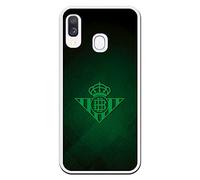 Personalaizer Funda Original Compatible con Samsung Galaxy A40 - Real Betis Balompié Escudo Verde sobre Textura